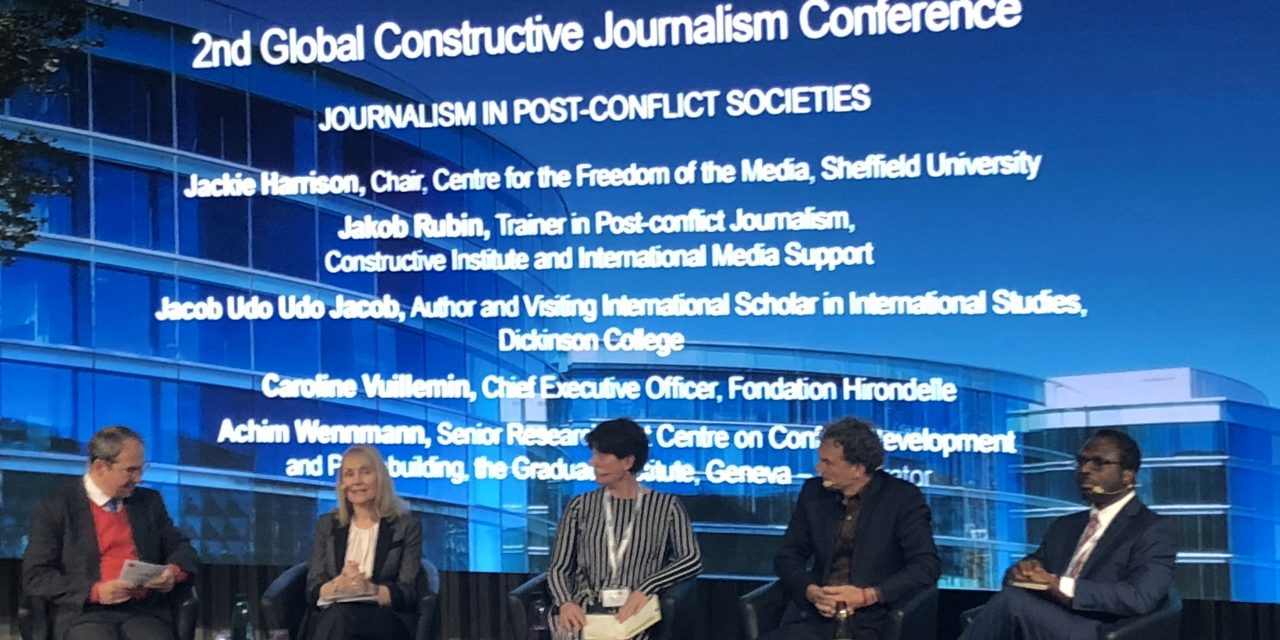 CFOM join panel at the Global Constructive Journalism Conference in Geneva