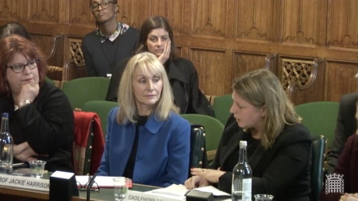 Jackie Harrison gives evidence at the Foreign & Commonwealth Office’s Foreign Affairs Committee on Global Media Freedom