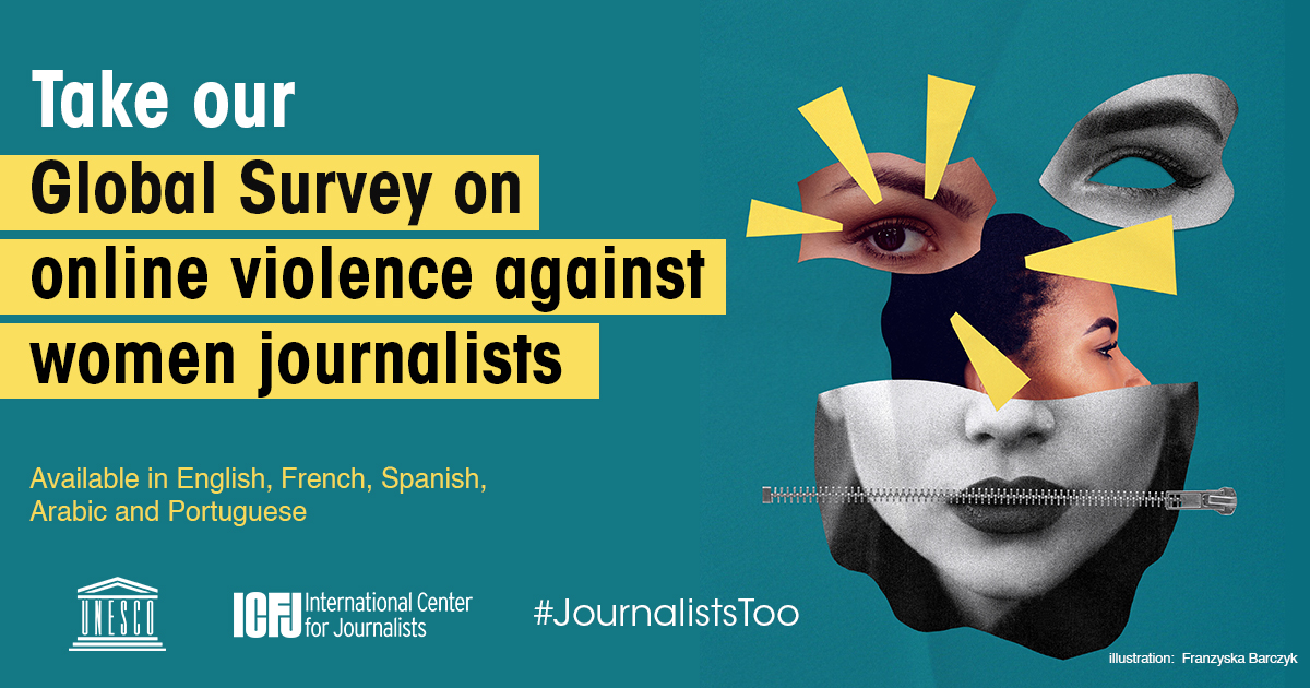 CFOM is partnering with UNESCO and ICFJ on a global survey mapping online violence against women journalists